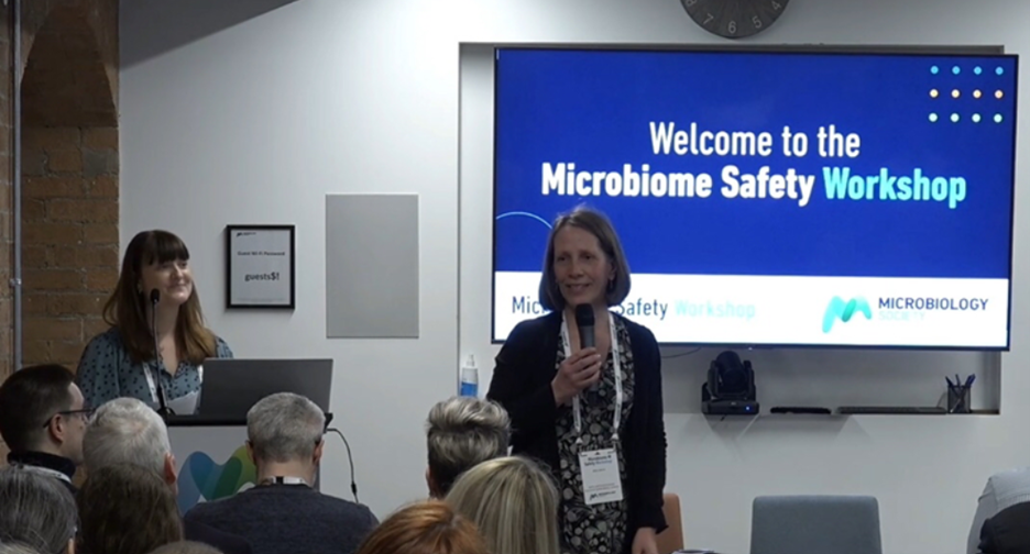 The opening of the workshop held at the Microbiology Society headquarters co-chaired by Prof. Lindsay Hall and Dr Aline Metris 
